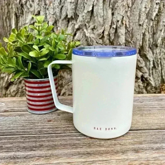 NEW - Rae Dunn - HOT COCOA - insulated stainless Steel Christmas Mug/Cup w/lid - Picture 10 of 11